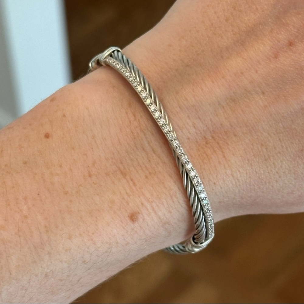David Yurman Diamond Crossover Bracelet